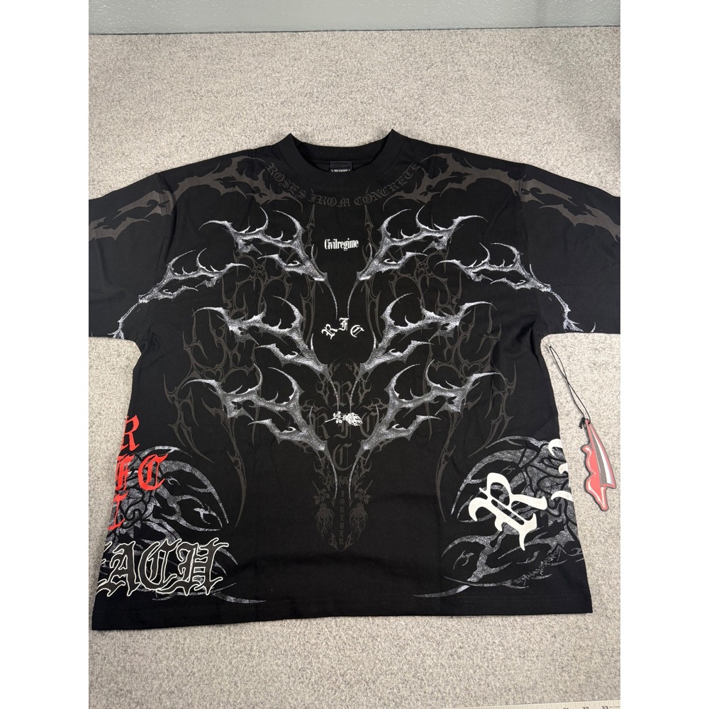 Civil Regime x Bleach Yhwach Roses From Concrete T-Shirt Black XXL NEW